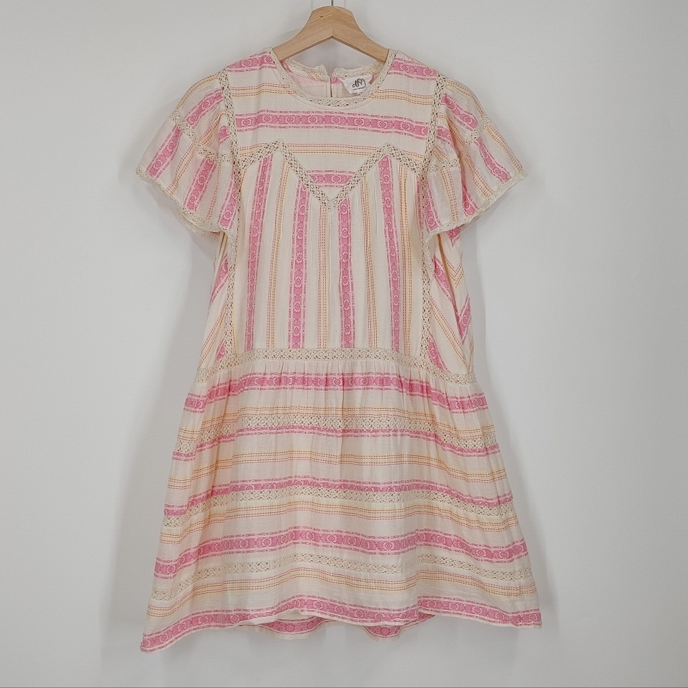 dRA Los Angeles Lacey Striped Dress